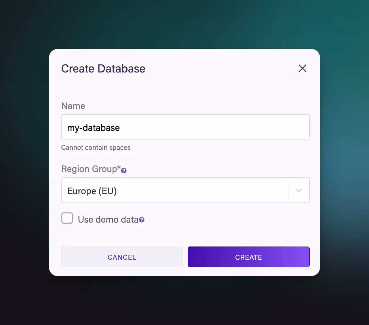 Create Database
