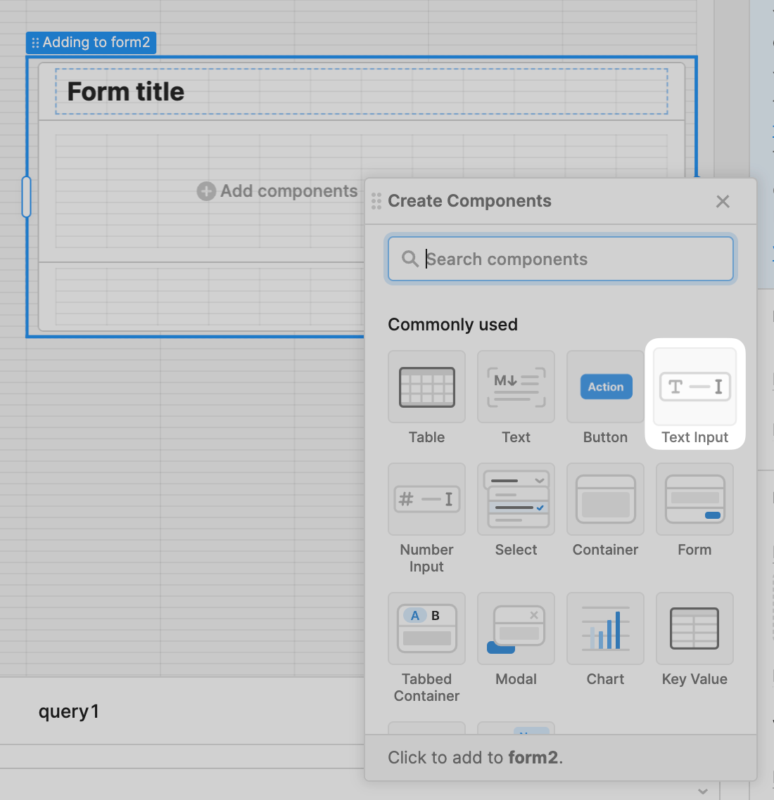 Add Text Input