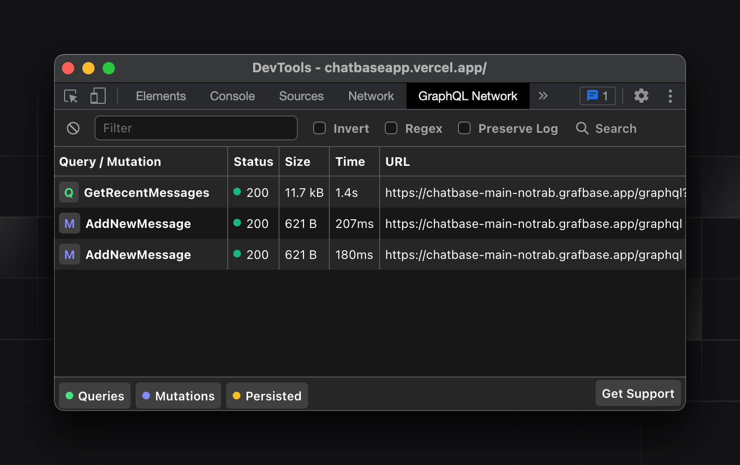 GraphQL Network Inspector Preview