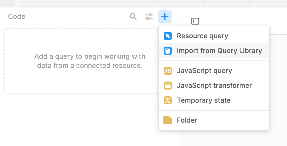Import from Query Library